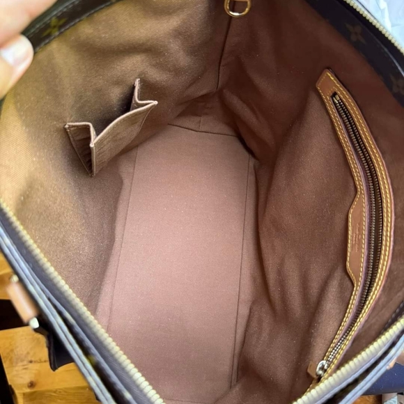 Cabas Mezzo tote shoulder bag monogram Carryall with Duster included - Picture 7 of 12